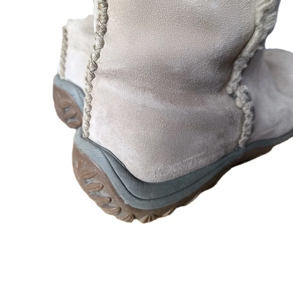 Patagonia Lugano Women's‎ Boots Khaki Suede Waterproof Polartec Primaloft Sz 9.5